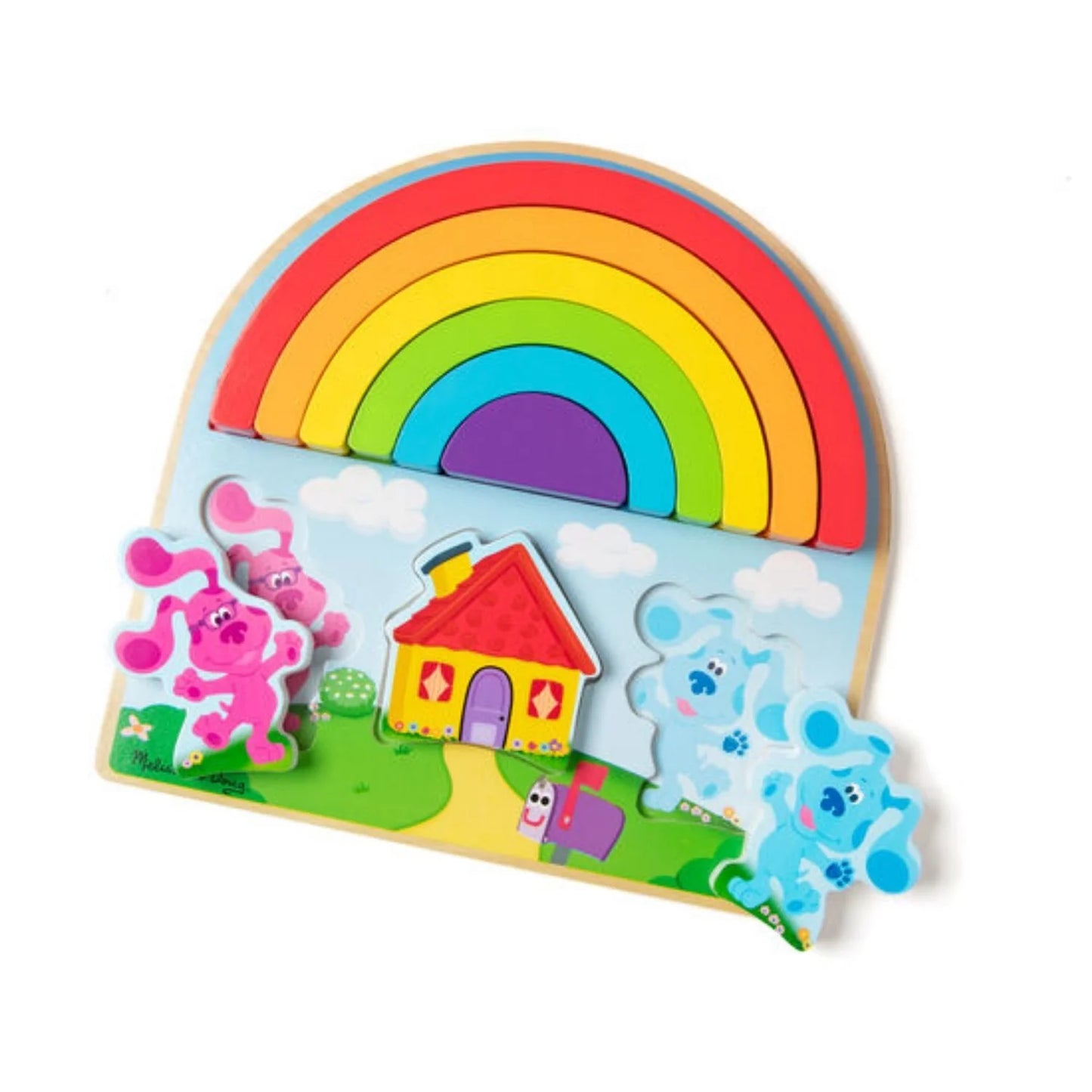 Melissa & Doug Blues Clues Wooden Rainbow Stacking Set