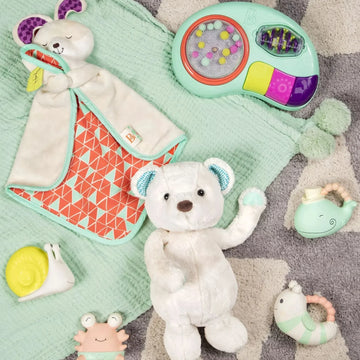 B. Toys Bumble Bee & Whale Teether