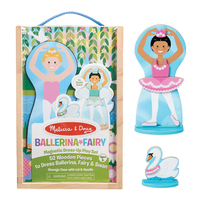 Melissa & Doug Ballerina / Fairy Magnetic Dress-Up Play Set