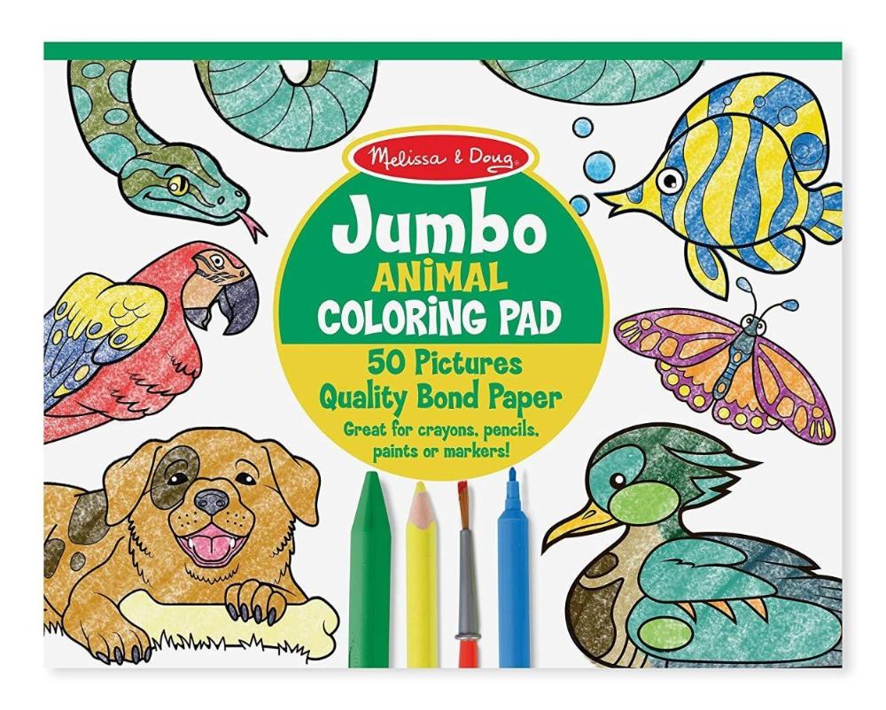 Melissa & Doug Jumbo Coloring Pad Animals