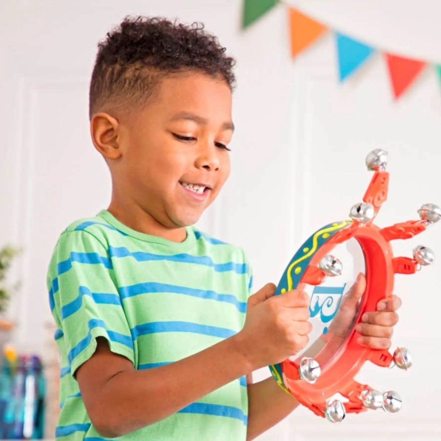 B. Toys B. Jungle Jam Musical Instrument Set