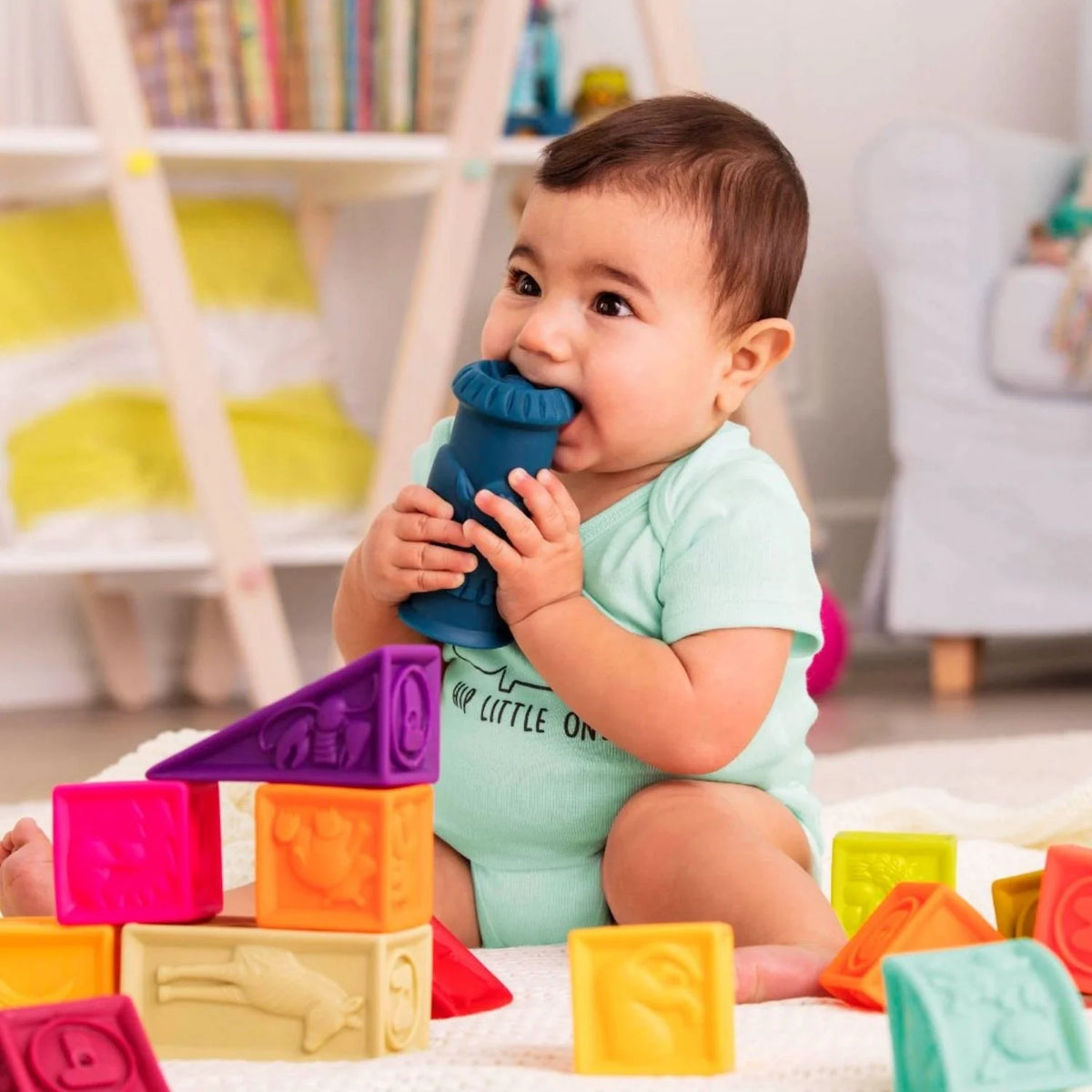 Block 26 B. Toys Elemenosqueeze Educational Baby Blocks - 26 Blocks ...