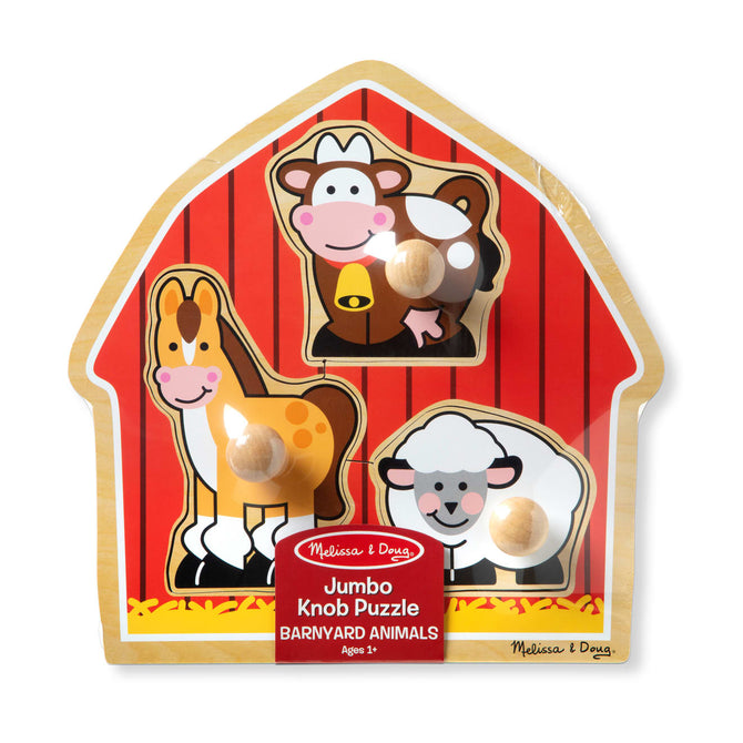 Melissa & Doug Barnyard Animals Jumbo Knob Puzzle
