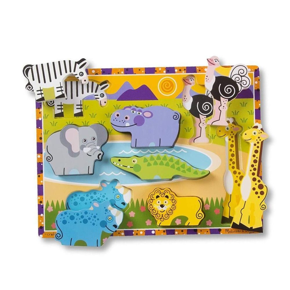 Melissa & Doug Chunky Jigsaw Puzzle - Safari