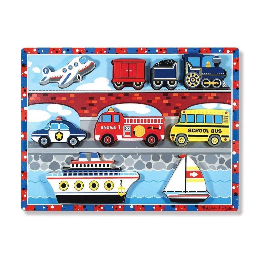 Melissa & Doug Chunky Puzzle - Vehicles