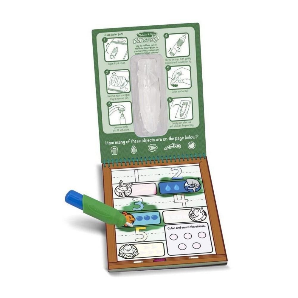 Melissa & Doug On the Go Water Wow Numbers Activity Book